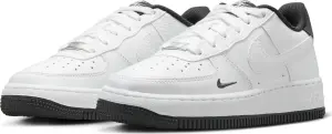 Кроссовки подростковые Nike AIR FORCE 1 LV8 (GS) бело-темно-серые HJ4560-100