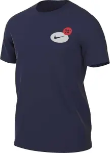 Футболка Nike DRI-FIT FITNESS GFX темно-синяя FV8366-451