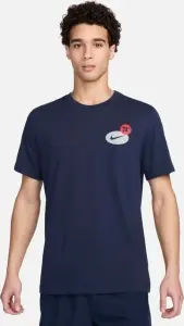 Футболка Nike DRI-FIT FITNESS GFX темно-синяя FV8366-451