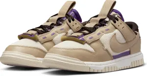 Кроссовки Nike AIR DUNK JUMBO LOW бежево-фиолетовые DV0821-101