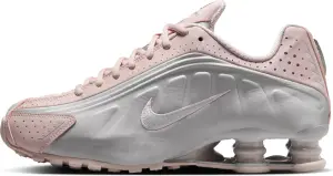 Кроссовки женские Nike SHOX R4 светло-розово-серебряные AR3565-600