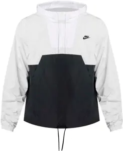Ветровка Nike CLUB MARINA PULLOVER ANORAK бело-черная HJ1957-025