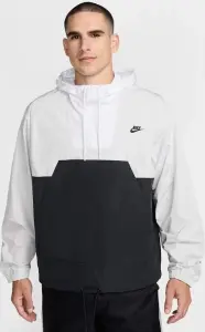 Ветровка Nike CLUB MARINA PULLOVER ANORAK бело-черная HJ1957-025