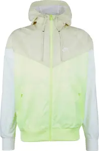 Ветровка Nike SPORTSWEAR WINDRUNNER HOODED JACKET салатово-бежево-белая DA0001-701