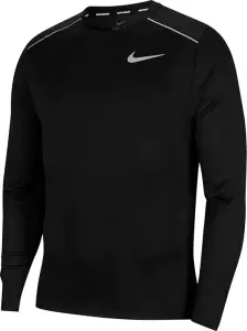Лонгслив для бега Nike DRI-FIT MILER черный CU0318-010