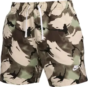 Шорти Nike CLUB+ WOVEN FLOW оливково-бежевий-хакі камуфляж DX0737-386