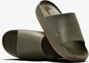 Шлепанцы Nike CALM SLIDE оливковые FD4116-203