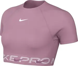 Топ жіночий Nike PRO DRI-FIT SHORT-SLEEVE CROPPED GRAPHIC рожевий HM6369-699