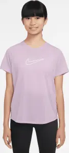 Футболка підліткова Nike ONE FITTED DRI-FIT бузкова FZ5600-537