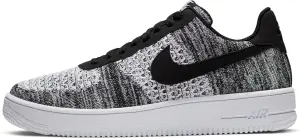 Кроссовки Nike AIR FORCE 1 FLYKNIT 2.0 черно-белый меланж AV3042-001