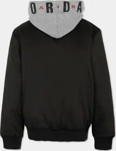 Куртка подростковая Nike JORDAN BIG LOGO HOODED BOMBER черно-серая 95D647-023