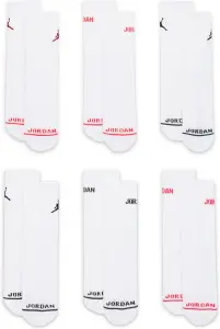 Шкарпетки дитячі Nike JORDAN LEGEND CREW SOCKS BOX SET білі (6 пар) BJ0343-001