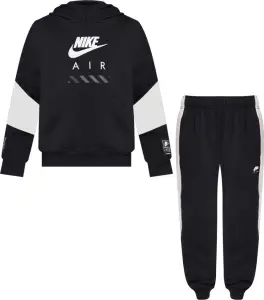 Спортивний костюм підлітковий Nike AIR FLEECE чорно-білий HF8812-010__HF8811-010