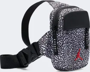 Сумка через плече Nike JORDAN AIRBORNE HIP BAG біло-чорна 7A0747-I00