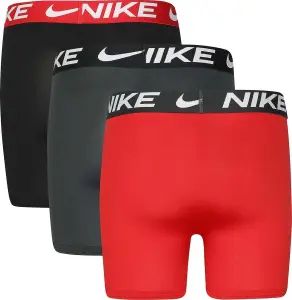Труси (боксерки) підліткові Nike DRI-FIT ESSENTIALS BOXER BRIEFS чорні, темно-сірі, червоні (3 штуки) 9N0844-U10