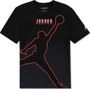 Футболка підліткова Nike JORDAN JUMPMAN GLOBAL чорно-сіра 95F169-023