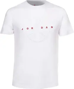 Футболка підліткова Nike JORDAN PRACTICE TAPE EMBOSSED біла 95D953-001