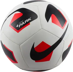 Футбольный мяч Nike PARK 2.0 бело-черно-красный Размер 5 FZ7551-100