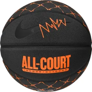 Баскетбольний м'яч Nike EVERYDAY ALL COURT 8P GRAPHIC DEFLATED чорно-помаранчевий Розмір 7 N.100.4370.035.07