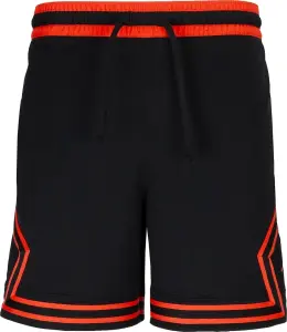 Шорти баскетбольні Nike JORDAN DRI-FIT MESH DIAMOND SHORTS чорно-помаранчеві HF9910-011