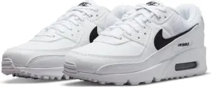 Кроссовки женские Nike AIR MAX 90 бело-черные DH8010-101