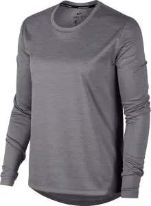 Лонгслів для бігу жіночий Nike DRI-FIT MILER сірий DJ0953-056