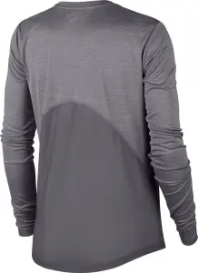 Лонгслів для бігу жіночий Nike DRI-FIT MILER сірий DJ0953-056
