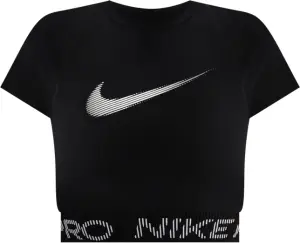 Топ жіночий Nike PRO DRI-FIT SHORT-SLEEVE CROPPED чорний HV3673-010