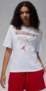 Футболка женская Nike JORDAN FLIGHT HERITAGE GRAPHIC белая FQ3240-100