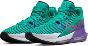 Кросівки баскетбольні Nike LEBRON WITNESS VI бірюзово-фіолетово-рожеві CZ4052-300