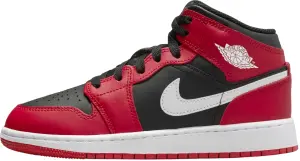 Кросівки підліткові Nike AIR JORDAN 1 MID (GS) червоно-чорні DQ8423-061