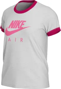 Футболка подростковая Nike AIR серо-розовая DO4641-051