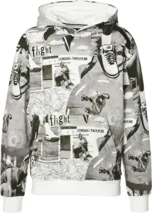 Худи Nike JORDAN BROOKLYN FLEECE серо-черно-белое FV7297-010