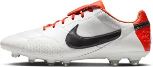 Бутсы Nike PREMIER III FG бело-темно-оранжевые HM0265-800