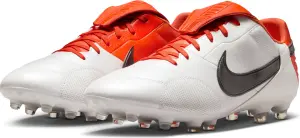 Бутсы Nike PREMIER III FG бело-темно-оранжевые HM0265-800