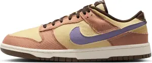 Кроссовки Nike DUNK LOW RETRO SE коричнево-бежево-фиолетовые HF3141-200