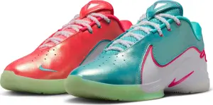 Кросівки баскетбольні Nike LEBRON XXII XMAS бірюзово-коралові HV5148-600