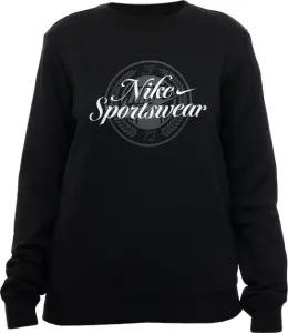 Свитшот женский Nike SPORTSWEAR CLUB FLEECE GRAPHIC черно-белый HV2342-010