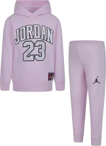 Спортивний костюм дитячий Nike JORDAN JERSEY TRACKSUIT світло-рожево-білий 35C651-A9Y