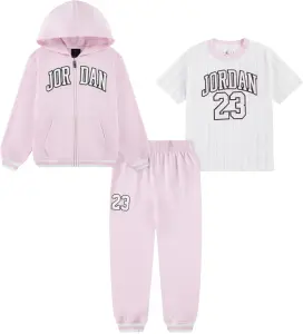 Спортивний костюм дитячий Nike JORDAN світло-рожево-білий 35F275-A9Y