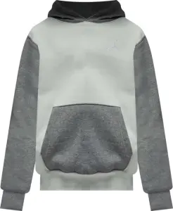 Худи подростковое Nike JORDAN BROOKLYN FLEECE серо-светло-серое 95F116-F40