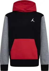Худі підліткове Nike JORDAN BROOKLYN чорно-червоно-сіре 95F121-KR5