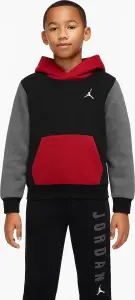 Худі підліткове Nike JORDAN BROOKLYN чорно-червоно-сіре 95F121-KR5
