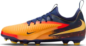 Бутси дитячі Nike JR PHANTOM 6 LOW ACADEMY 'ERLING HAALAND' FG/MG EH оранжево-червоно-темно-сині HQ2032-800