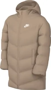 Куртка підліткова Nike SPORTSWEAR ALL DAY PLAY THERMA-FIT LOOSE-FIT MID-LENGTH бежева HJ2722-200