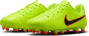 Бутси дитячі Nike JR TIEMPO LEGEND 10 CLUB FG/MG лаймово-оранжево-чорні DV4352-701