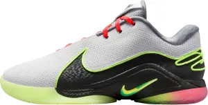 Кросівки баскетбольні Nike LEBRON XXII сіро-салатово-коралово-чорні FZ1094-101