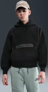 Худі підліткове Nike SPORTSWEAR TECH FLEECE OVERSIZED чорне HV1198-010