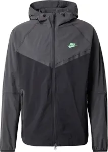 Ветровка Nike TECH WOVEN JACKET темно-серо-черно-салатовая HM7151-013