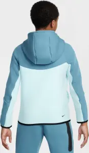 Толстовка підліткова Nike SPORTSWEAR TECH FLEECE темно-бірюзово-блакитна HV5867-476